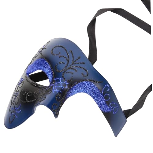 Vaguelly Karnevalsmaske halloween masken halloweenmaske gesichtsmaske halloween halbgesichtsmaske opmasken Mantel Halloween-Maske Requisite für Partyfotografie Tanzparty-Requisite Plastik von Vaguelly