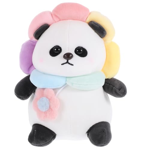 Vaguelly Kawaii Panda Plüschtier Weiches Waschbares Stofftier im Cartoon Design für Schlafzimmer Wohnzimmer und Unterwegs Süßes für Panda Fans von Vaguelly