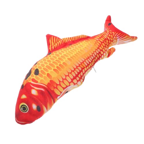 Vaguelly Kawaii Plüsch Koi Fisch Realistisches Stofftier mit Detaillierten Mustern für Lernspielzeug und Dekoratives Kissen für Zimmer von Vaguelly