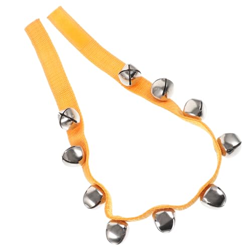 Vaguelly Kinderglocken Armband Tanzglocken für Verstellbares Musikinstrument mit Klaren Klängen für Tanzaufführungen Strapazierfähiger Gürtel für Langen Gebrauch von Vaguelly
