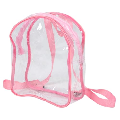 Vaguelly Klarer Aufbewahrungsbeutel für Puppen Kleiner Transparenter Rucksack aus PVC für Aufbewahrung von Baumwollpuppen und Plüschspielzeug Reisen und Outdoor Aktivitäten von Vaguelly