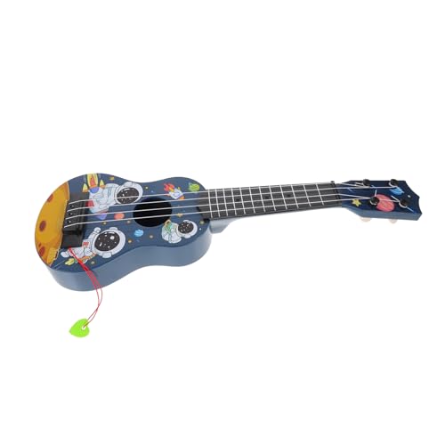 Vaguelly Kinder-Ukulele Gitarrenspielzeug Miniatur-Ukulele Für Kinder Tragbares Pädagogisches Gitarrenspielzeugset Realistische Kunststoffkonstruktion Für Die Musikalische Früherziehung von Vaguelly