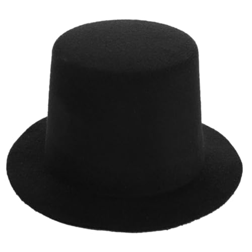 Vaguelly Kleiner Puppenhut DIY Zubehör für Puppen Stilvolle Dekoration für Partys für Fotografie und Cosplay Leicht und Robust Schwarz von Vaguelly