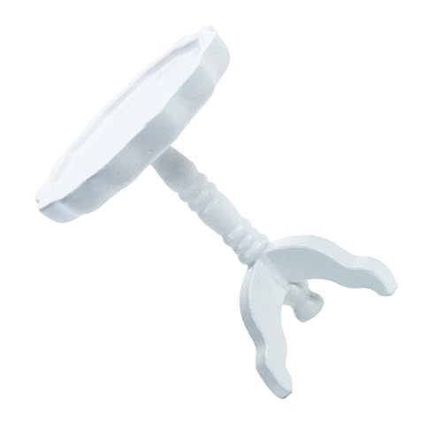 Vaguelly Kleines Runder Tisch Modell Miniatur-tischmodell Puppenstubentisch Mini-tischmodell Puppenhausverzierung Puppenhäuser Miniaturmöbel Holz Weiß von Vaguelly