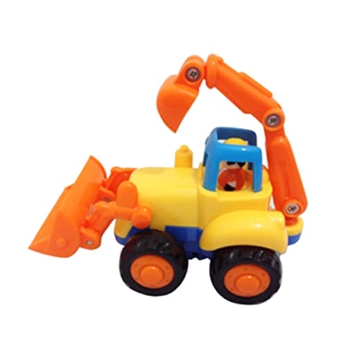 Vaguelly Kraftstoffbetriebene Spielzeugfahrzeuge Für Frühkindliches Lernspielzeug Mit Schlepper Bagger Dumper Und Zementmischer Zufällige Auswahl Ideal Für Kleinkinder Und von Vaguelly