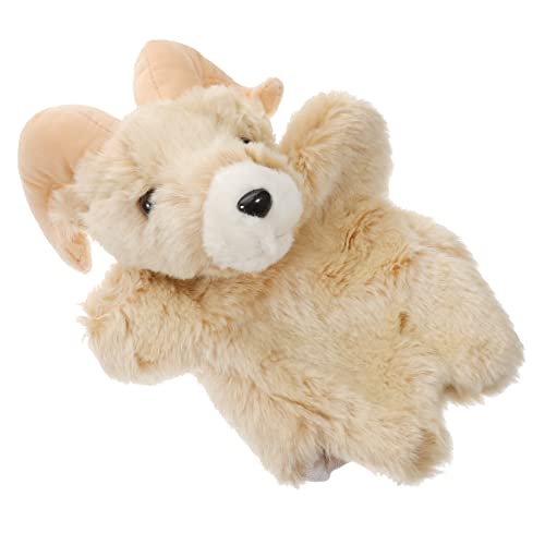 Vaguelly Kreative Handpuppe aus Plüsch Interaktive Ziege für Geschichtenerzählen Educational Hand Puppet für Niedliches Tier für Rollenspiele von Vaguelly