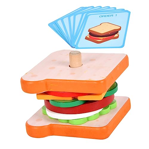 Vaguelly Kreatives Sandwich Spielzeugset für Lernspielzeug Kognitiven Fähigkeiten für Spielküchen und Partys für Jungen und Mädchen von Vaguelly