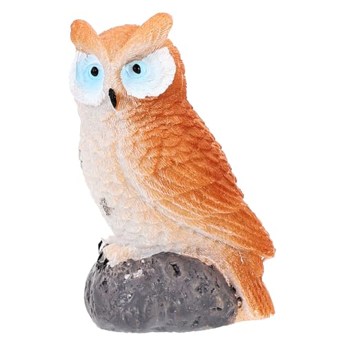Vaguelly Künstliche Eule Resin Deko-Ornament Für Garten Tisch Und Kindergeburtstagsfeiern Und Detailreich Für Partys Und Naturentdeckungen von Vaguelly