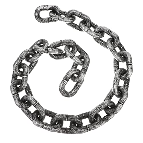 Vaguelly Künstliche Halloween Dekorationskette aus Kunststoff Lange Fake Chain für Gruselige Partys Cosplay und Spukhaus Deko für Halloween Feiern und Fotoshootings von Vaguelly