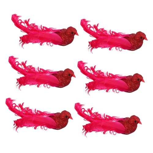 Vaguelly Künstliche Vögel Heimdekoration Künstliche Vögel Mit Clips Vogeldekorationen Für Draußen Vogelfigur Künstliche Vogeldekoration Vogelstatue Kleine Vögel Zum Basteln von Vaguelly
