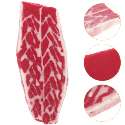 Vaguelly Künstliches Rindfleisch Modell Realistisches Dekorationsstück für Küche und Fotografie Lebensnahes Fleischspielzeug für Restaurants und Ausstellungen Vaguelly Künstliches Rindfleisch Modell Realistisches Dekorationsstück für Küche und Fotografie Lebensnahes Fleischspielzeug für Restaurants und Ausstellungen von Vaguelly