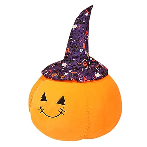 Vaguelly Kürbisförmiges Wurfkissen, Hübsches Gefülltes Kürbisspielzeug, Halloween-kürbis-Dekoration von Vaguelly