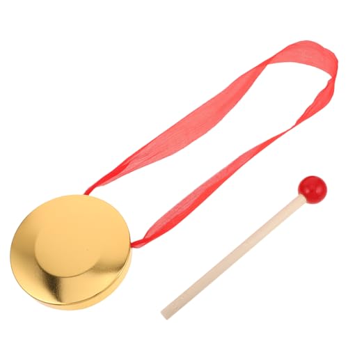 Vaguelly Kupfer-gong Handtrommel Spielzeug Für Kinder Und Kleinkinder Musikinstrumenten-Set Schlägel Und Dekoratives Band Rot 9 cm Für Heimpartys Und Festival-Dekoration Vaguelly Kupfer-gong Handtrommel Spielzeug Für Kinder Und Kleinkinder Musikinstrumenten-Set Schlägel Und Dekoratives Band Rot 9 cm Für Heimpartys Und Festival-Dekoration von Vaguelly