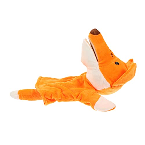 Vaguelly Kuschelige Handpuppe aus Plüsch Interaktive Tierfigur Fuchs für Puppenspielzeug Motorischen Fähigkeiten und Kreativen Erzählweise für Eltern Junge Mädchen Interaktion von Vaguelly