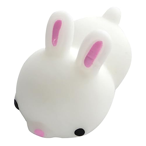 Vaguelly Kuschelspielzeug Für Kawaii Tier Zappeln Kleines Weißes Kaninchen Quetschspielzeug Für Stressabbau Und Perfektes Für Jungen von Vaguelly