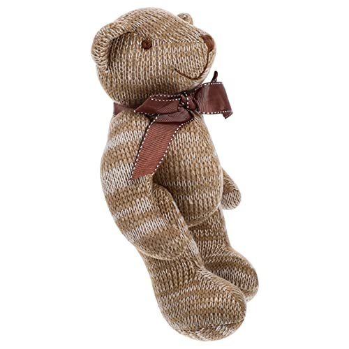 Vaguelly Kuscheltier Bär aus Hochwertigem Elastischem Material Weicher Plüsch für Perfektes Schlafspielzeug für Jungen und Mädchen Süßer Niedlicher Begleiter Warmem Beige von Vaguelly