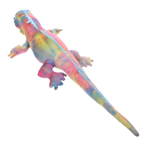 Vaguelly Kuscheltier Gecko Plüschspielzeug mit Realistischem Design Buntes Deko Tier für Raumgestaltung von Vaguelly