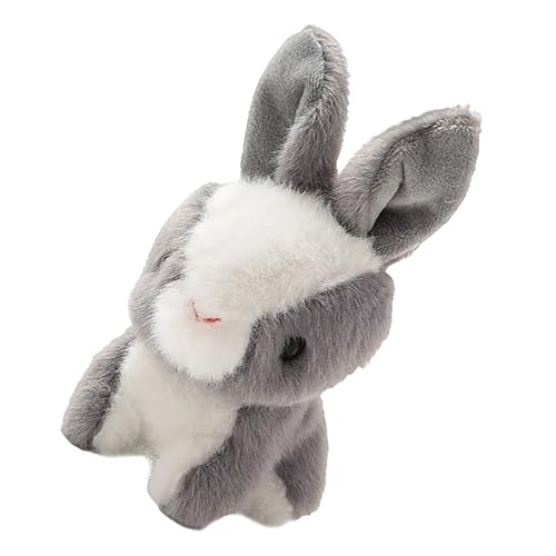 Vaguelly Kuscheltier Hase Anhänger Süßes Plüsch Kaninchen Ornament für Schlüssel Dekoration Graues Plüschtier für Ostern Weihnachten und Niedliches von Vaguelly