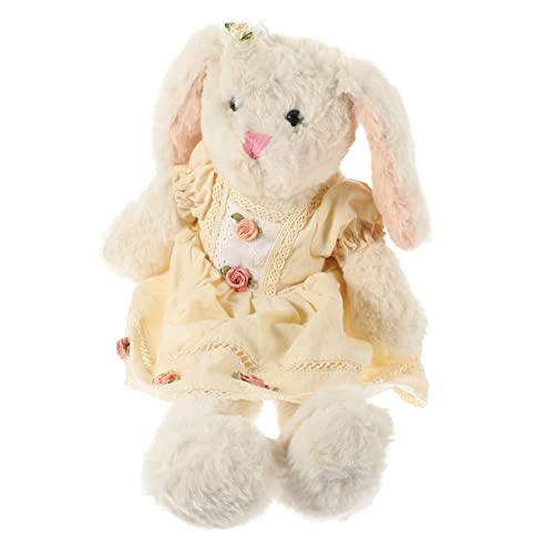 Vaguelly Kuscheltier Hase im Kleid Plüsch Kaninchen für Reisebegleiter oder Dekoration für Kinderzimmer und Formbeständig Hochwertige Verarbeitung Perfektes für Vaguelly Kuscheltier Hase im Kleid Plüsch Kaninchen für Reisebegleiter oder Dekoration für Kinderzimmer und Formbeständig Hochwertige Verarbeitung Perfektes für von Vaguelly