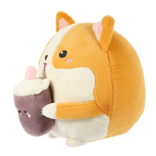 Vaguelly Kuscheltier Hund Corgi Plüschspielzeug für Süßes für Mädchen und Jungen als Dekoration für Kinderzimmer Fotorequisite aus Hochwertigem Plüsch und Vielseitig Einsetzbar für von Vaguelly