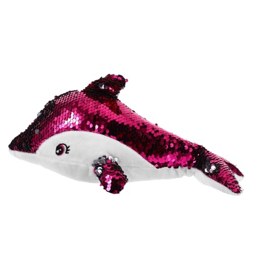 Vaguelly Kuscheltier im Schlafzimmer meerestiere Geburtstagsgeschenk für Plüschspielzeug ausgestopfter Delphin-Schmuck Plüsch-Delphin- Wohnkultur PP Baumwolle Rosy von Vaguelly