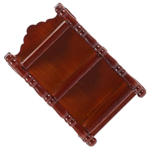 Vaguelly Lagerregal Nachttisch Nachtständer Miniaturen Zubehör Klein Rechteckig Puppe Möbel Modern Hölzern Light Brown von Vaguelly