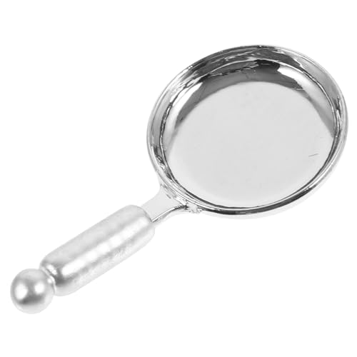 Vaguelly Landschaftsbau-Miniaturhandwerk Dekoration Schlafzimmer Bedroom Decoration Mini-Pfanne Häuser Figur pfannenwender entzückendes Miniaturhandwerk zarte Minipfanne Legierung Silver von Vaguelly