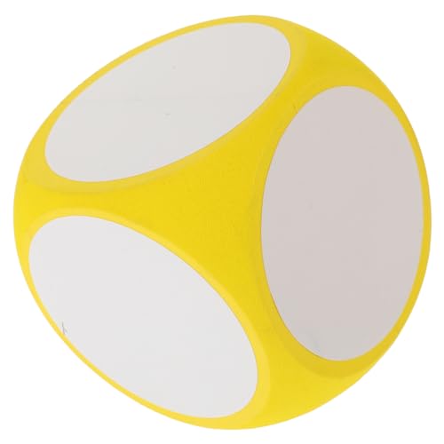 Vaguelly Leere Schaumstoffwürfel Würfelturm weiße Würfel Schaumwürfel Flauschige Würfel Buchstabenspiel Jumbo lustige Spiele witzige Spiele Spielwürfel Requisiten Partywürfel Eva Yellow von Vaguelly