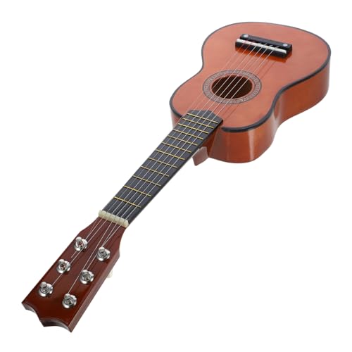 Vaguelly Frühes Lernen Musikinstrument Kinder Gitarre Spielzeug Set Anfänger Übungsgitarre Holzdesign von Vaguelly