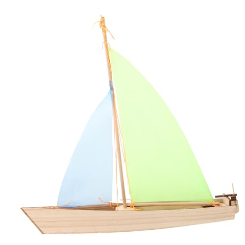 Vaguelly Lernspielzeug Für Kinder 2St Segelmodell kinderspielzeug segelboot Spielzeug Boot Bauen Modellschiffe aus Holz Spielzeuge handwerkliche Schiffsform Selbstbaumodell DIY & Handwerk von Vaguelly