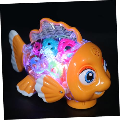Vaguelly Leuchtendes Mechanisches Fisch spielzeugauto mit Transparentem Gehäuse Farbigen Zahnrädern Musikfunktion und Automatischer Richtungsänderung Geeignet für Kleinkinder Jahre Vaguelly Leuchtendes Mechanisches Fisch spielzeugauto mit Transparentem Gehäuse Farbigen Zahnrädern Musikfunktion und Automatischer Richtungsänderung Geeignet für Kleinkinder Jahre von Vaguelly