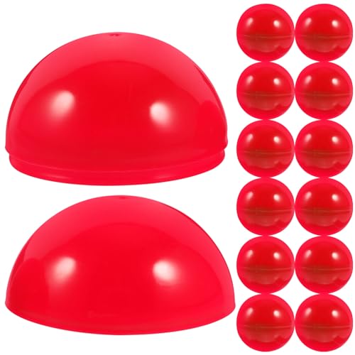 Vaguelly 50 Stück Aktivitätshohlkugeln Leuchtendes Rot Größe 40 Mm Für Spielepartys Und Veranstaltungen von Vaguelly