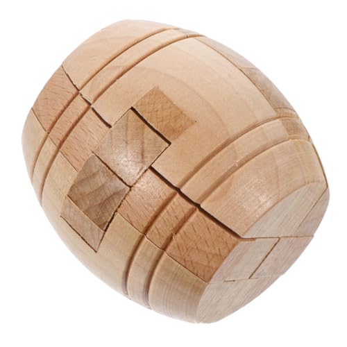 Vaguelly Luban Lock Puzzle Holz Barrel Rätselspiel für Erwachsene Fördert Intelligenz Problemlösungsfähigkeiten und Stressabbau für Gemeinsames von Vaguelly