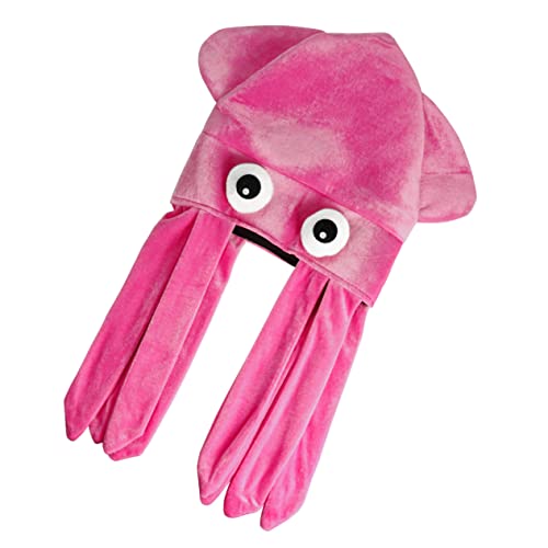 Vaguelly Lustiger Octopus Hut Fasching Kostüm Mütze Party Requisite Halloween Karneval Bühnenauftritt Zubehör von Vaguelly