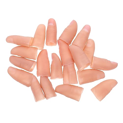 Vaguelly Zauberer Bühne Leistung Requisiten 20 Stücke Simulation Finger Ärmeln Streich Spielzeug Vaguelly Zauberer Bühne Leistung Requisiten 20 Stücke Simulation Finger Ärmeln Streich Spielzeug von Vaguelly