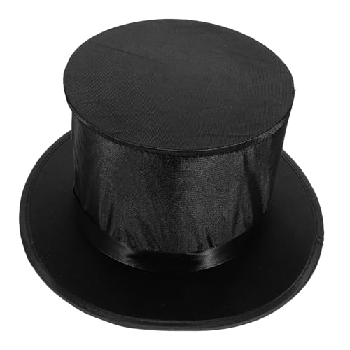 Vaguelly Magischer Falthut Leistungskappen Beschwören Bühnenleistungskappen Steampunk-Hut Kostüm Hut Partyhut Zaubern Zusammenklappbarer Zauberhut Zauberkappen Dreispitz Black Stoff Vaguelly Magischer Falthut Leistungskappen Beschwören Bühnenleistungskappen Steampunk-Hut Kostüm Hut Partyhut Zaubern Zusammenklappbarer Zauberhut Zauberkappen Dreispitz Black Stoff von Vaguelly