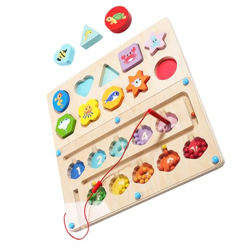Vaguelly Magnetisches Holzspielzeug Meeresthema Motorikspielzeug Feinmotorik Lernspiel für Ab Jahren Bunte Perlenlabyrinth Zahlen und Formenerkennung Pädagogisches Fädelspielzeug für Vaguelly Magnetisches Holzspielzeug Meeresthema Motorikspielzeug Feinmotorik Lernspiel für Ab Jahren Bunte Perlenlabyrinth Zahlen und Formenerkennung Pädagogisches Fädelspielzeug für von Vaguelly