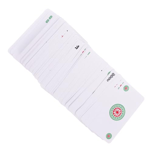 Vaguelly Mahjong Karten Tragbares und Wasserdichtes Mahjong Spiel für Zuhause Reisen und Partys Interessantes für Kreative Unterhaltung von Vaguelly