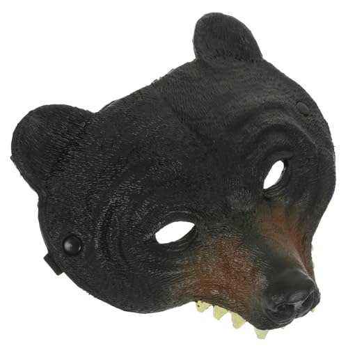 Vaguelly Maskerade-maske Masse Masken Dinosaurierkostüm Halloween-maske Bärenmaske Für Erwachsene Bärenkostüm Für Erwachsene Dinosauriermaske Frauenmaske Gruselige Maske Mops-maske Black Pu von Vaguelly