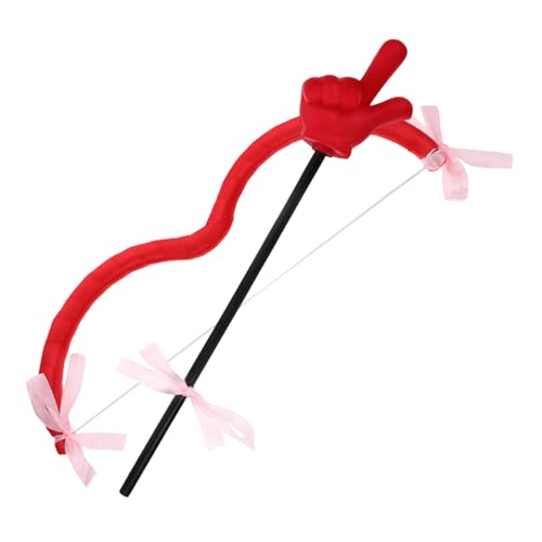 Vaguelly Masquerade Kostüm Cupid mit Fingerzeiger und Bogen Kreatives Cosplay Accessoire für Valentinstag Karneval Themenparty und Halloween Festliche Verkleidung von Vaguelly