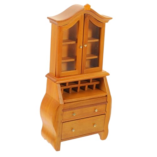 Vaguelly Maßstab Stabiles Mini Bücherregal Tiny House Dekoration Modell Regal für Fotografie und Bastelbedarf von Vaguelly
