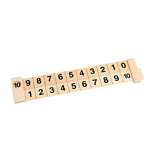 Vaguelly Mathe-Spielzeug Zahlen passendes Lineal Rechnerspielzeug aus Holz Zahlen Lernen frühkindliche aufklärung Spielzeuge Spielset aus Holz Zahlenzerlegungslineal Früherziehungsspielzeug von Vaguelly