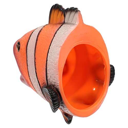Vaguelly Meerestierpuppen Kochfeld Aufblasbarer Fuß Bausatz Miniatur-bäume-Modell Tragbare Halterung Frosch Dompteur Roboter Cartoon- Mini-heizung Fußstütze Hängematte Orange Vinyl von Vaguelly