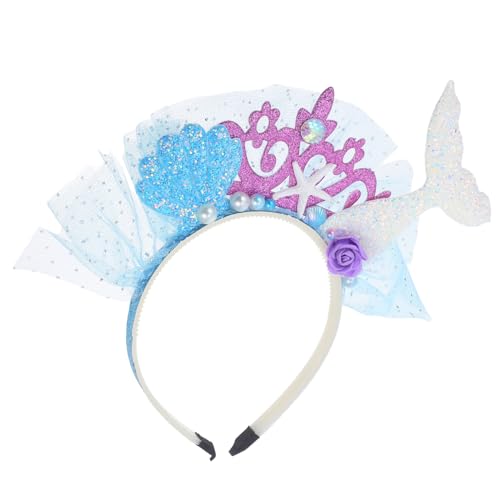 Vaguelly Elegantes Meerjungfrauenschwanz-stirnband für Mädchen Meerjungfrauen-haar-accessoires Bequem und Leicht für Partys Karneval von Vaguelly