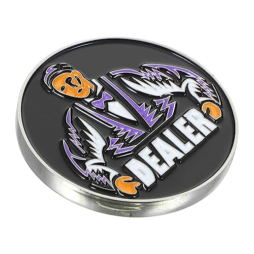 Vaguelly Metall Poker Button Poker Zubehör für Spiele Chips Spielkarten Zubehör von Vaguelly