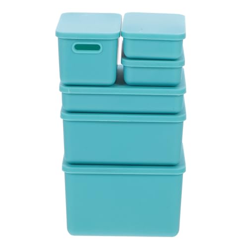 Vaguelly 6 Stück Mini-behälter Mit Deckel Stapelbare Aufbewahrungsboxen Für Puppenhaus- Mini-aufbewahrung Aus Kunststoff Grün Vaguelly 6 Stück Mini-behälter Mit Deckel Stapelbare Aufbewahrungsboxen Für Puppenhaus- Mini-aufbewahrung Aus Kunststoff Grün von Vaguelly
