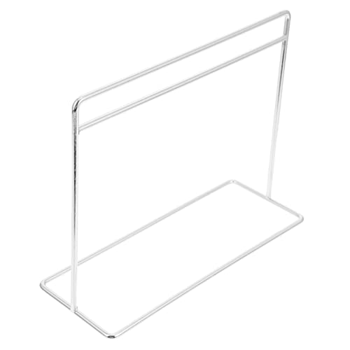 Vaguelly Mini-Aufhänger DIY Zubehör Puppenkleiderbügel Anzeige Modelle von Spielhausmöbeln Display bastelzeug Mini-Bügeleisen-Rack-Modelle Puppenhaus Kleiderbügelregal Silver von Vaguelly