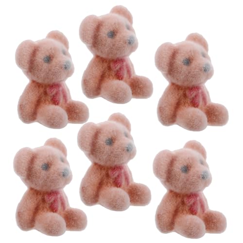 Vaguelly Mini Bären Figuren Aus Flockmaterial Hochzeits Und Party Gastgeschenke DIY Bastelzubehör Für Geburtstags Und Valentinstagsfeiern Kleine Stofftiere Für Kreative von Vaguelly