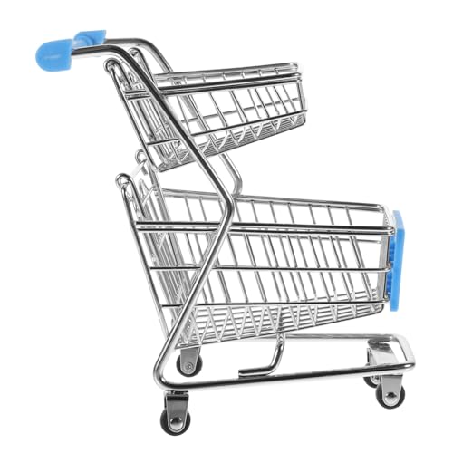 Vaguelly Mini Einkaufswagen Trolley Aus Und Kunststoff Für Süßigkeiten Karten Und Stifte Kleiner Einkaufswagen Für Schreibtisch Küche Und Büro von Vaguelly