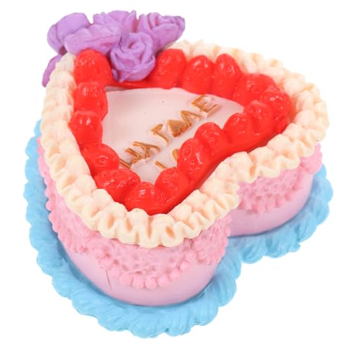 Vaguelly Mini Fake Cake Modell Kunstvolles Dessert Ornament für Foto Requisiten und Spielzeugküche für Puppenhäuser und Kreative Bastelprojekte von Vaguelly